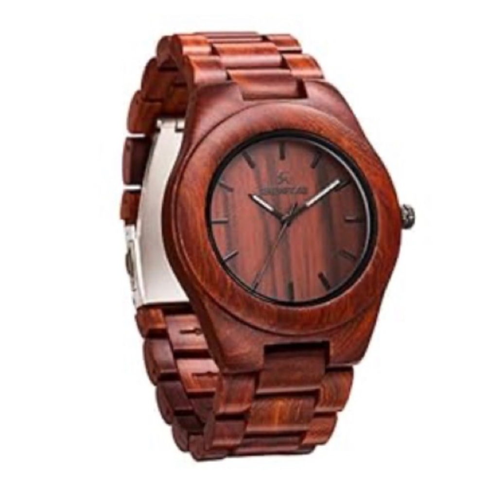 Men's Wooden Watch, Sentai Vintage Quartz Watches, Unisex Wood Wrist Watches